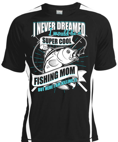 A black t-shirt with the shopify logo