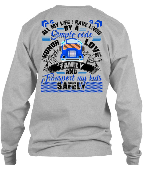God My Family T Shirt, Transport My Kids Safely T Shirt