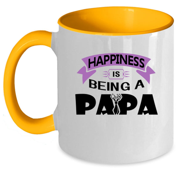 Being A Papa Coffee Mug, Happiness Is Being A Papa Accent Mug