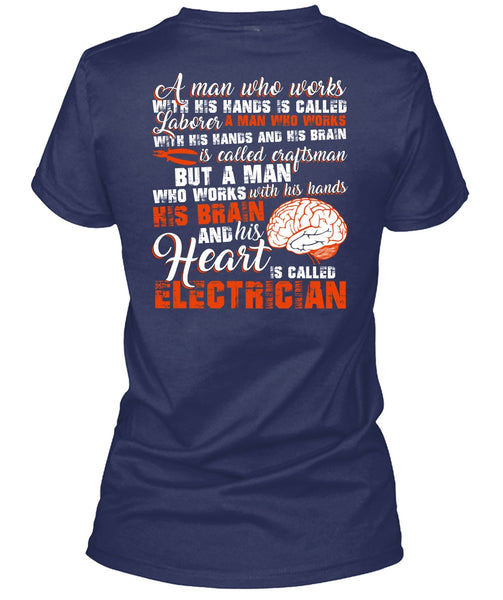 His Heart Is Called Electrician T Shirt, I Love Electrician T Shirt