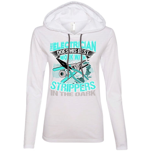 A black t-shirt with the shopify logo