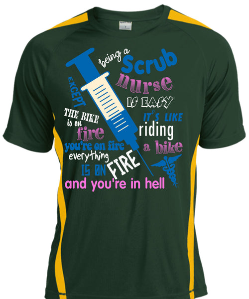 Being A Scrub Nurse Is Easy T Shirt, It Like Riding A Bike T Shirt, Cool Shirt