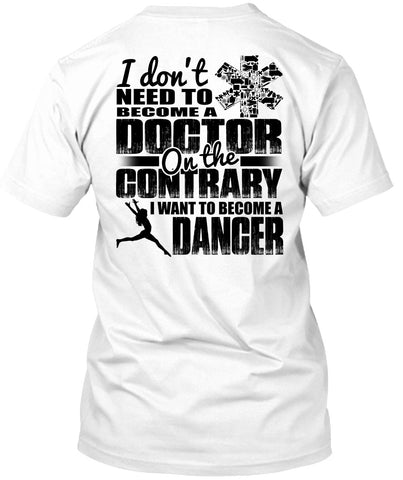 A black t-shirt with the shopify logo