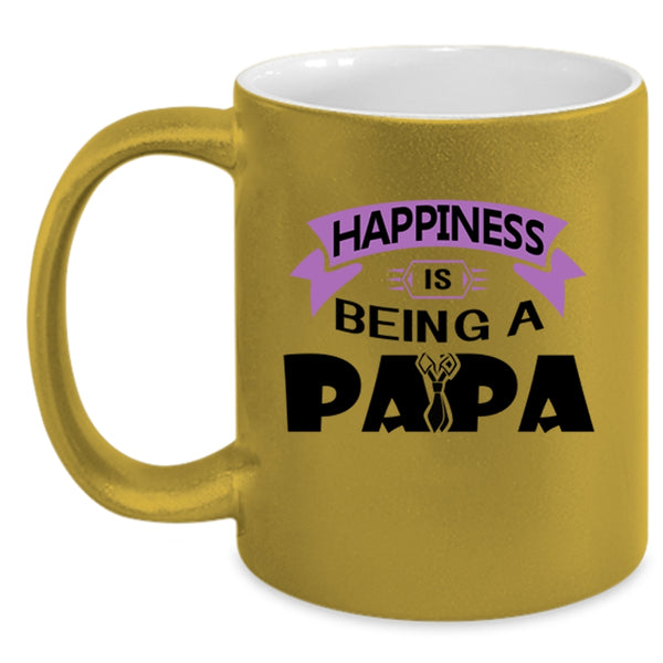 Being A Papa Coffee Mug, Happiness Is Being A Papa Accent Mug