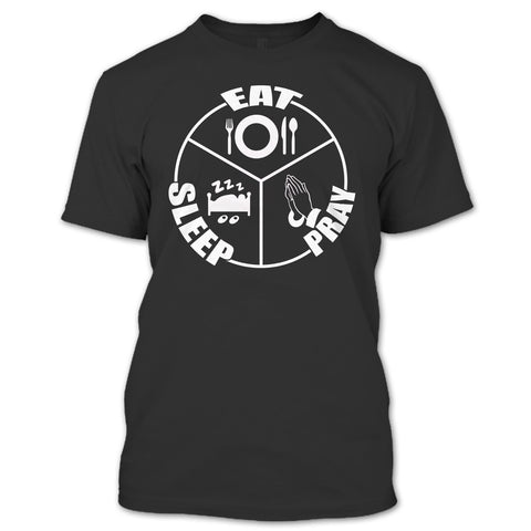 A black t-shirt with the shopify logo