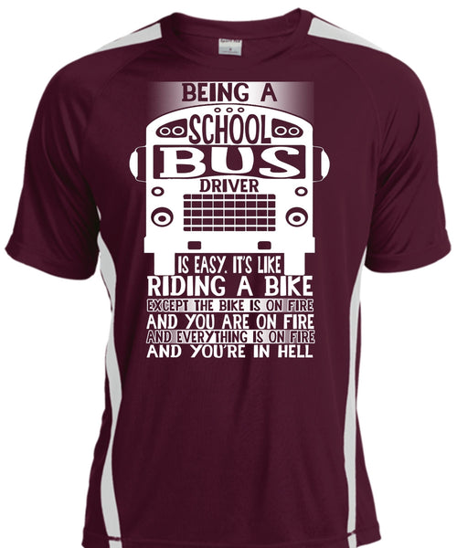 Being A School Bus Driver T Shirt, Riding A Bike T Shirt, Cool Shirt