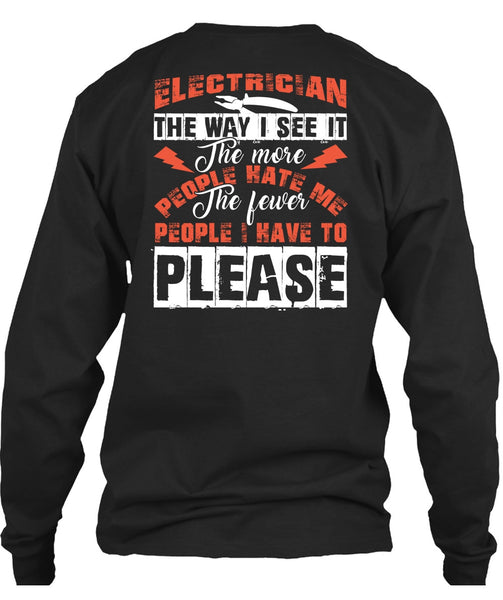 Electrician The Way T Shirt, I Love Electrician T Shirt