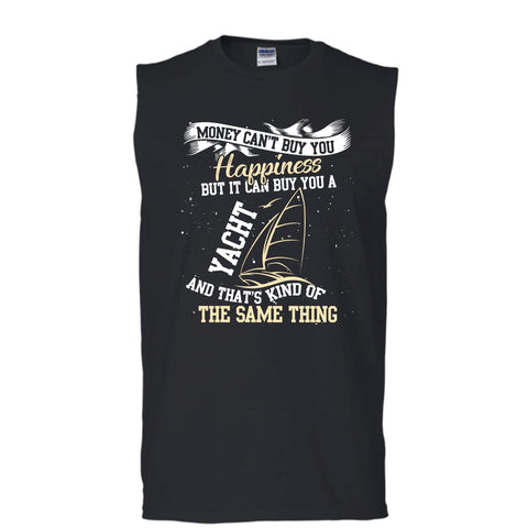 A black t-shirt with the shopify logo