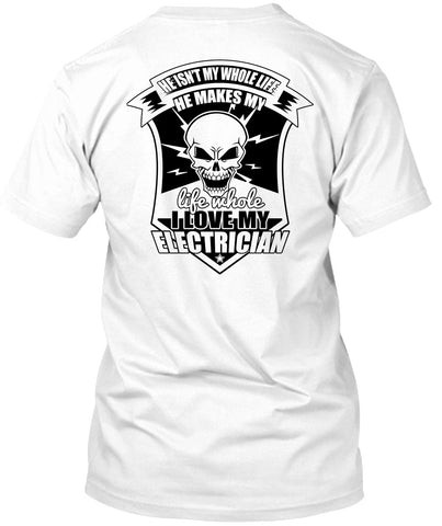 A black t-shirt with the shopify logo