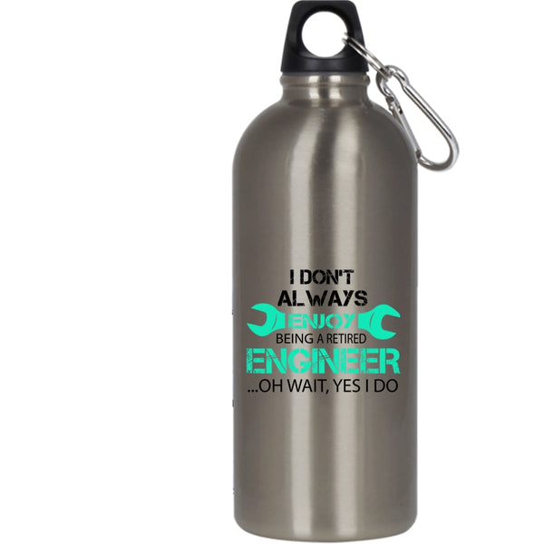 Being A Retired Engineer 20 oz Stainless Steel Bottle,Gift For Grandpa Outdoor Sports Water Bottle