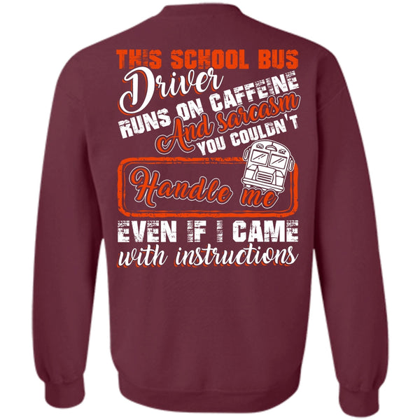 Runs On Caffeine T Shirt, I Love Bus Sweatshirt