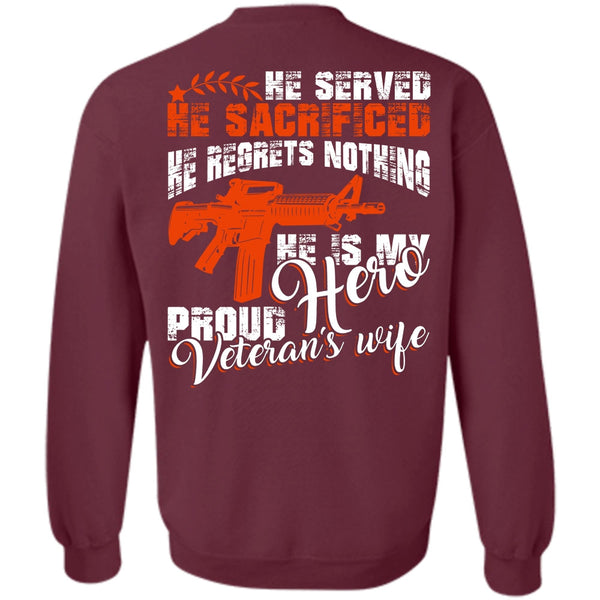 Being A Wife T Shirt, I Love Veteran Sweatshirt
