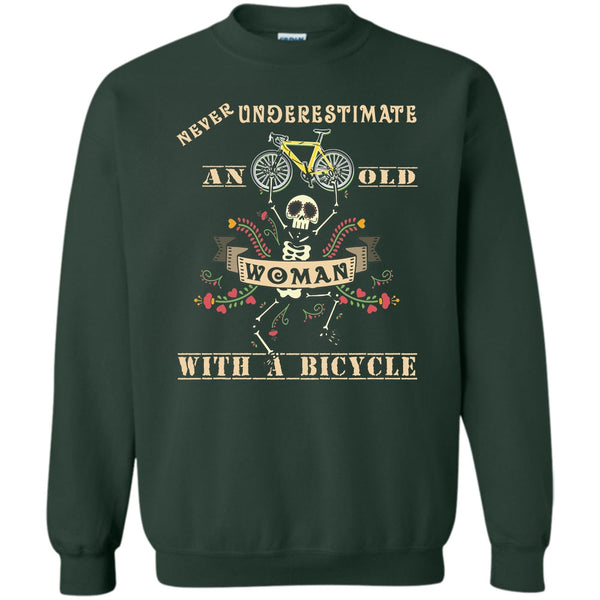 An Old Man With A Bicycle T Shirt, Coolest Biker Sweatshirt