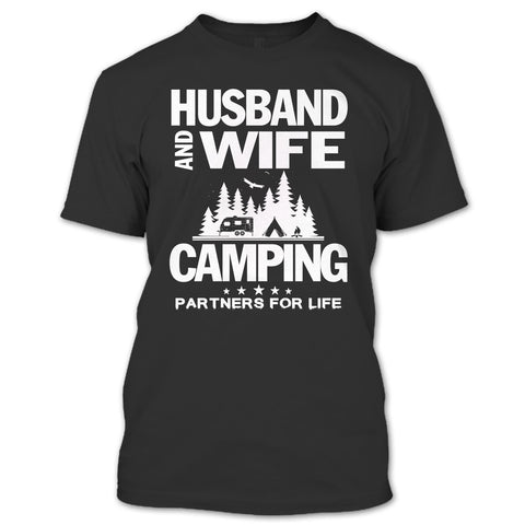 A black t-shirt with the shopify logo