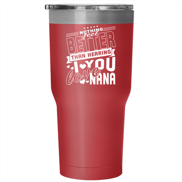 I Love You Nana Tumbler 30 oz Stainless Steel, Cute Grandkids Travel Mug