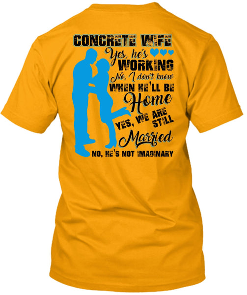 Concrete Wife T Shirt, I Love Wife T Shirt