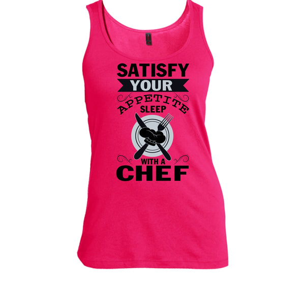 Satisfy Your Appetite Sleep With A Chef T Shirt, Cool Chef Wife T Shirt, Awesome t-shirts