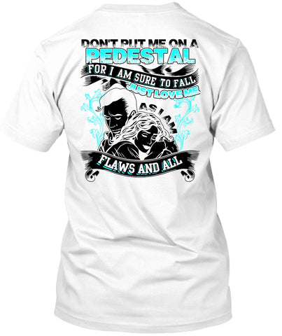 A black t-shirt with the shopify logo