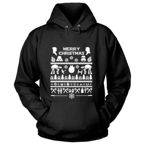 A black t-shirt with the shopify logo