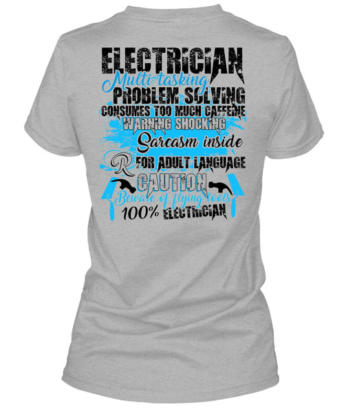 Electrician Multitasking T Shirt, I Love Electrician T Shirt