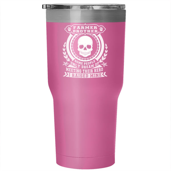 Farmer Brother Tumbler 30 oz Stainless Steel, Cool Gift For Farmer Brother Travel Mug