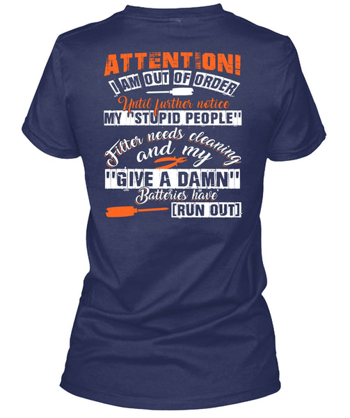 I Am Out Of Order T Shirt, Being An Electrician T Shirt