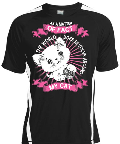 A black t-shirt with the shopify logo