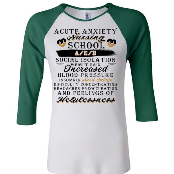 A Cute Anxiety Nursing School T Shirt, Being A Nurse T Shirt, Awesome T-Shirts