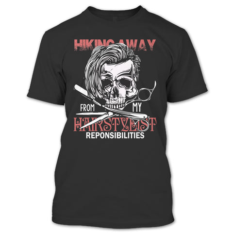 A black t-shirt with the shopify logo