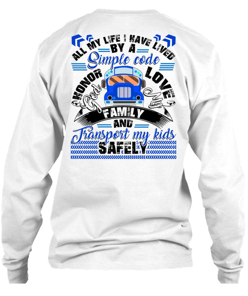 God My Family T Shirt, Transport My Kids Safely T Shirt