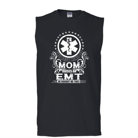 A black t-shirt with the shopify logo