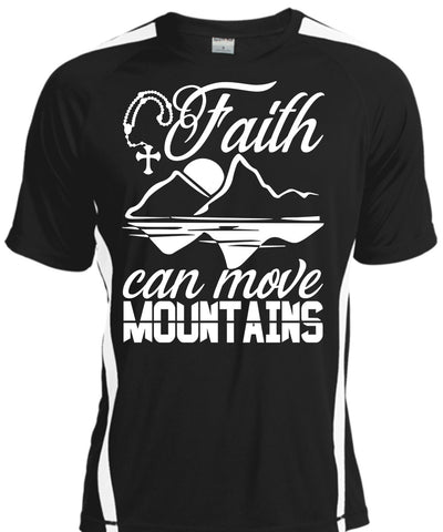 A black t-shirt with the shopify logo