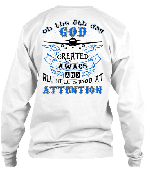 God Created Awacs T Shirt, I Love Pilot T Shirt