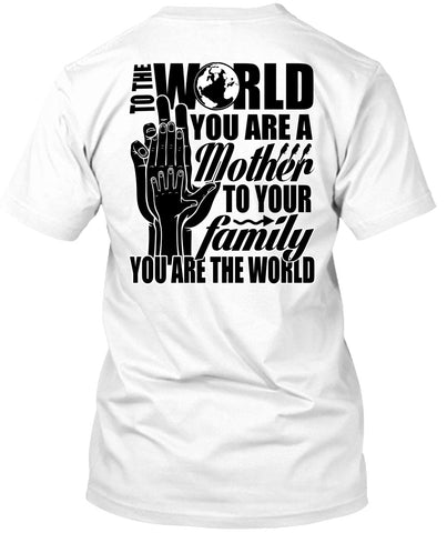 A black t-shirt with the shopify logo