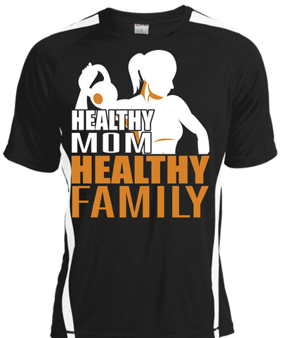 A black t-shirt with the shopify logo