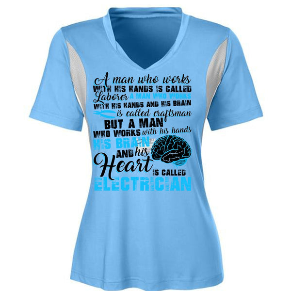 His Heart Is Called Electrician T Shirt, His Hands His Brain T Shirt, Awesome T-Shirts