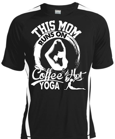 A black t-shirt with the shopify logo