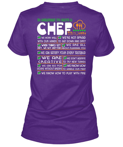 10 Reason To Date A Chef T Shirt, I Love Cooking T Shirt