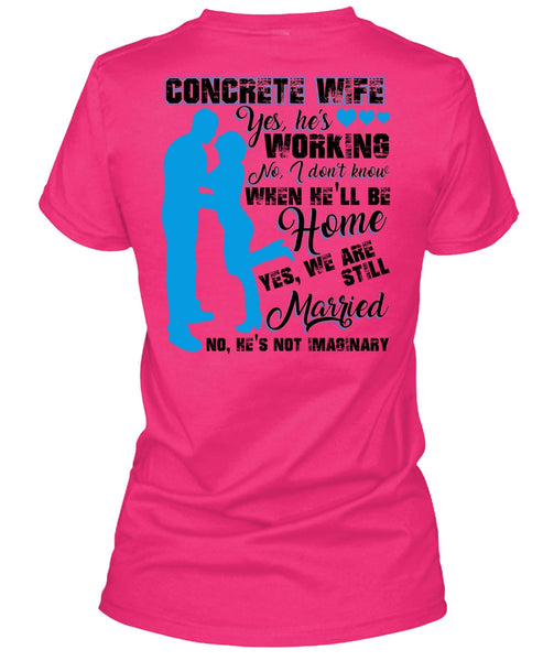 Concrete Wife T Shirt, I Love Wife T Shirt