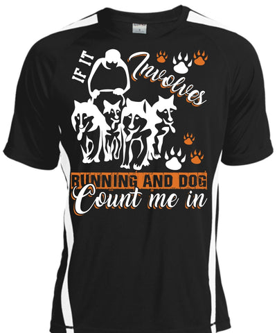 A black t-shirt with the shopify logo