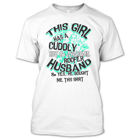 A black t-shirt with the shopify logo