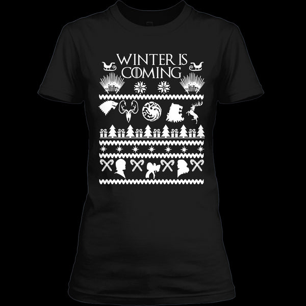 A black t-shirt with the shopify logo