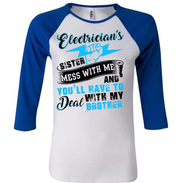 Electrician's Sister T Shirt, I Love Electrician T Shirt, Awesome T-Shirts