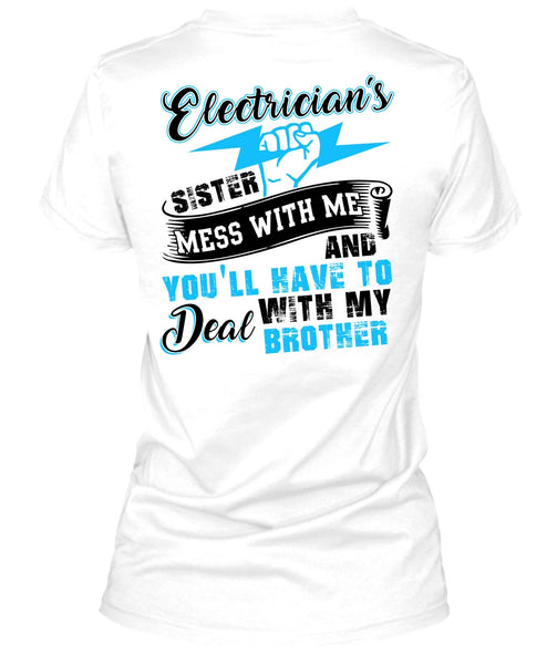 Electrician's Sister T Shirt, I Love Electrician T Shirt