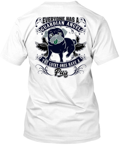 A black t-shirt with the shopify logo