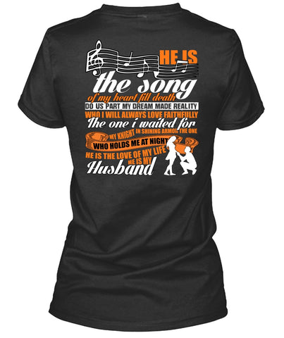 A black t-shirt with the shopify logo