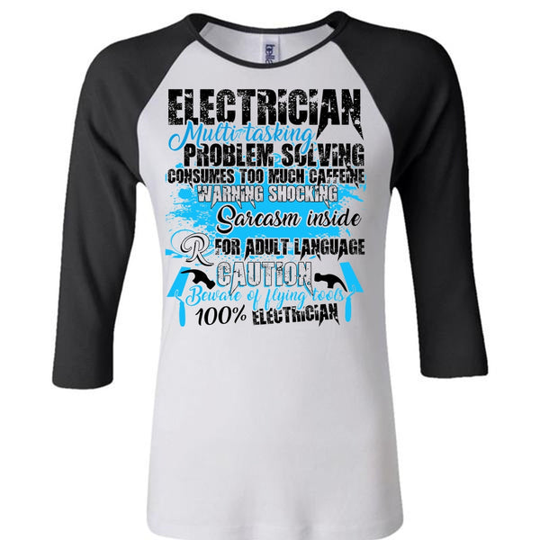 Electrician Multitasking T Shirt, I Love Electrician T Shirt, Awesome T-Shirts