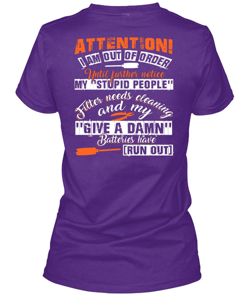 I Am Out Of Order T Shirt, Being An Electrician T Shirt
