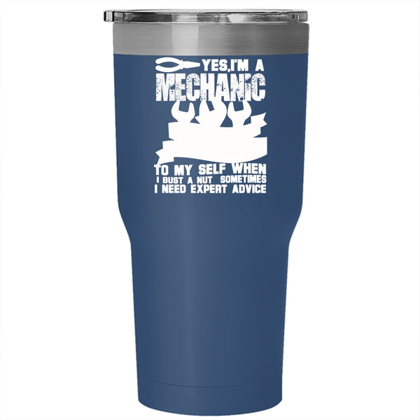I'm A Mechanic Tumbler 30 oz Stainless Steel, Best Gift For Mechanic Travel Mug