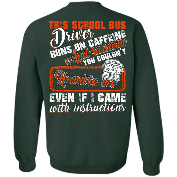 Runs On Caffeine T Shirt, I Love Bus Sweatshirt